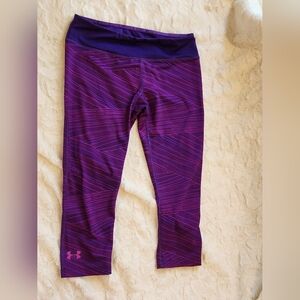 Purple Under Armour capri leggings size M